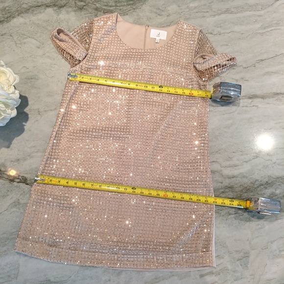 Sequin Rose Gold Dress - Picture 5 of 8